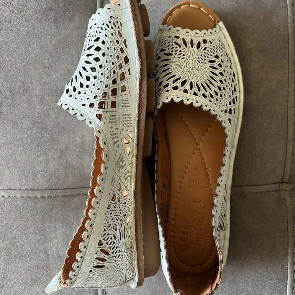 Spring Step Women's Espadrilles - Light Gray